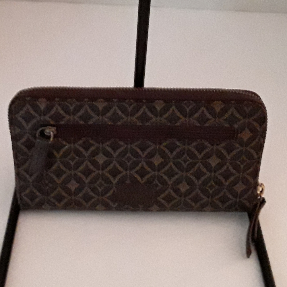 Fossil Ziparound Accordion Wallet - Euc - image 1